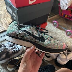 Nike flyknit racer multi color